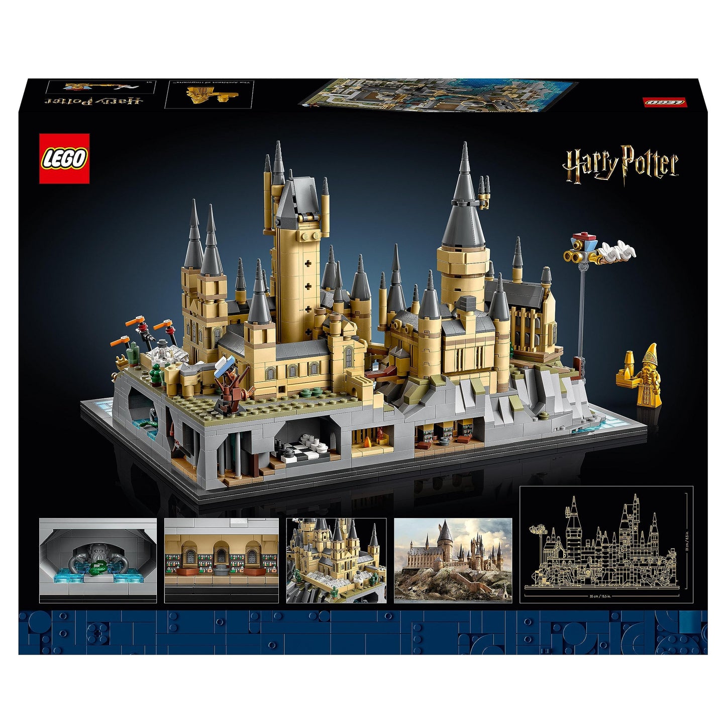 LEGO Harry Potter Schloss Hogwarts mit Schlossgelände - Set zum Sammeln für Erwachsene inkl. Hauptturm & Astronomieturm,