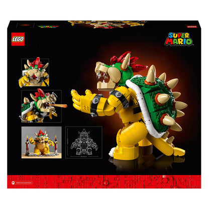 LEGO Super Mario Der mächtige Bowser, 3D-Modell-Bausatz, großes Set mit beweglicher Figur zum Sammeln, inkl. Duellplattform,